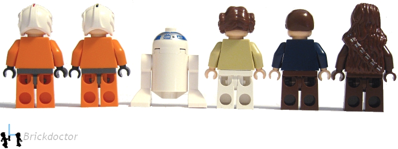 Neu Piloten Wedge Set 6212 Lego Helm für Star Wars SW Rebel Pilot Figuren