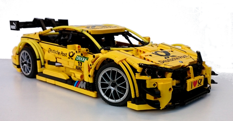 Premium quality Custom sticker for MOC LEGO BMW M4 DTM Yellow Deutsche Post 