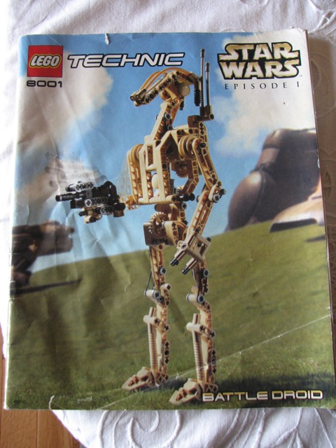 Lego Technic Star Wars Destroyer Droid 8002 Battle Droid 8001 and Pit Droid  8000