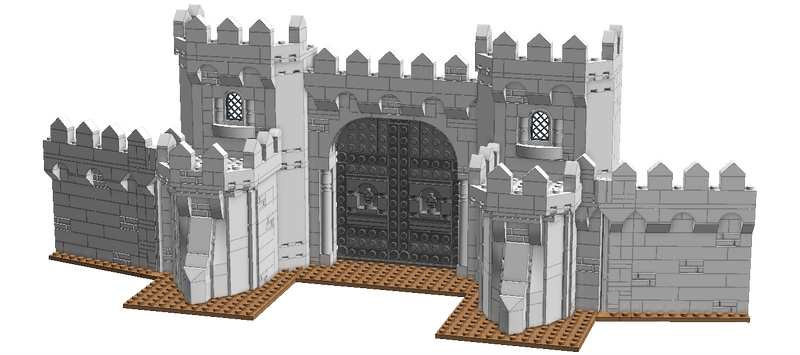 LEGO Model of Main Gate of Minas Tirith, Middle Earth