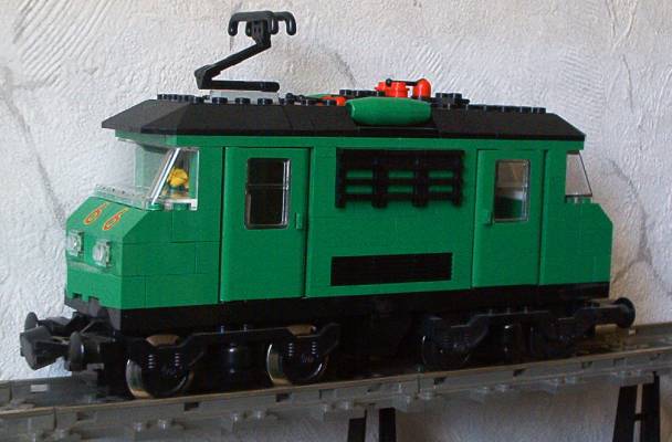 grüne LEGO Lok