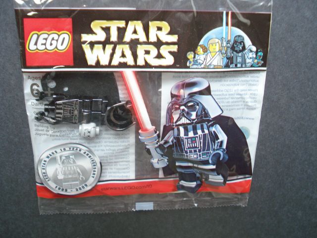 RARE LIMITED EDITION COLLECTABLE 4547551 LEGO STAR WARS CHROME DARTH VADER