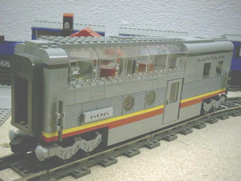 Lego 9V Eisenbahn TRAIN 10025 Santa Fe Dach Stein 3x2 GRAU 