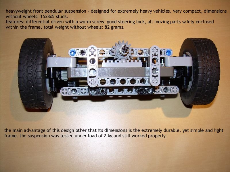 » Compact pendular steered suspension