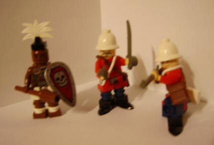 100PCS Minifigures lego MOC Limited Anglo zulu War Soldier Great Britain UK Toys 
