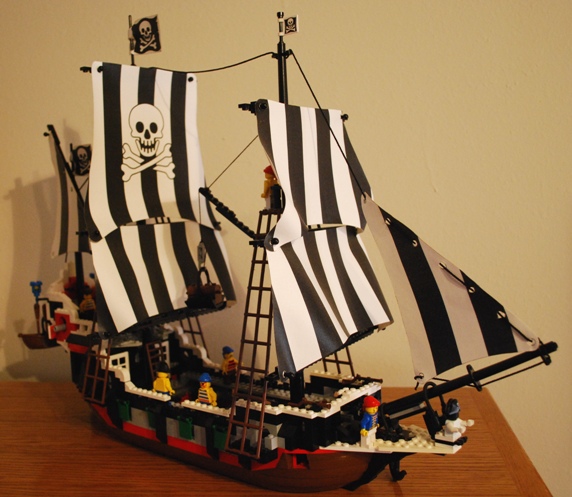 Sails Ersatz Segel Set Weiß für Lego Schiff Set 6286 Skull's Eye Schooner,Subst 