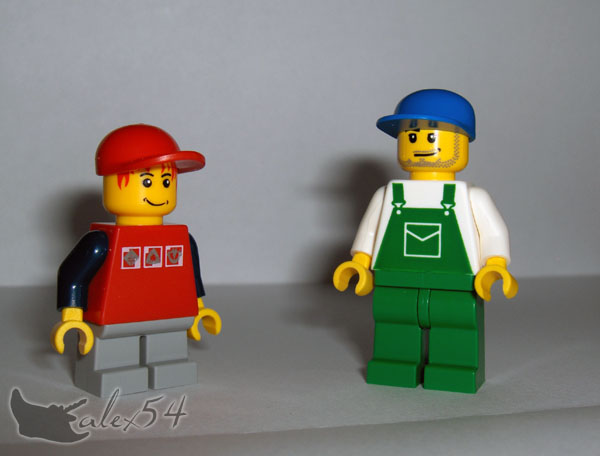 Lego 2 Mützen Kappen Hüte blau für Figuren Stadbewohner City Town Zug Kinder 