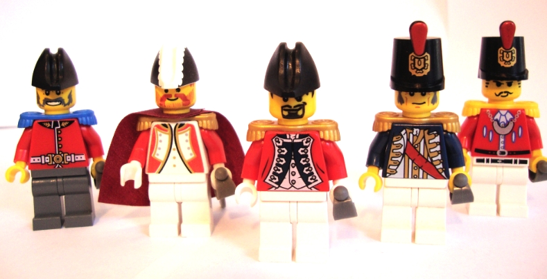 Lego PIRATES NAPOLEONIC WARS BRITISH HUSSAR Infantry Soldiers MINIFIGS 