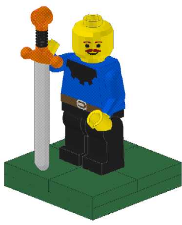 Franklin as a Lego Castle Mini-Fig