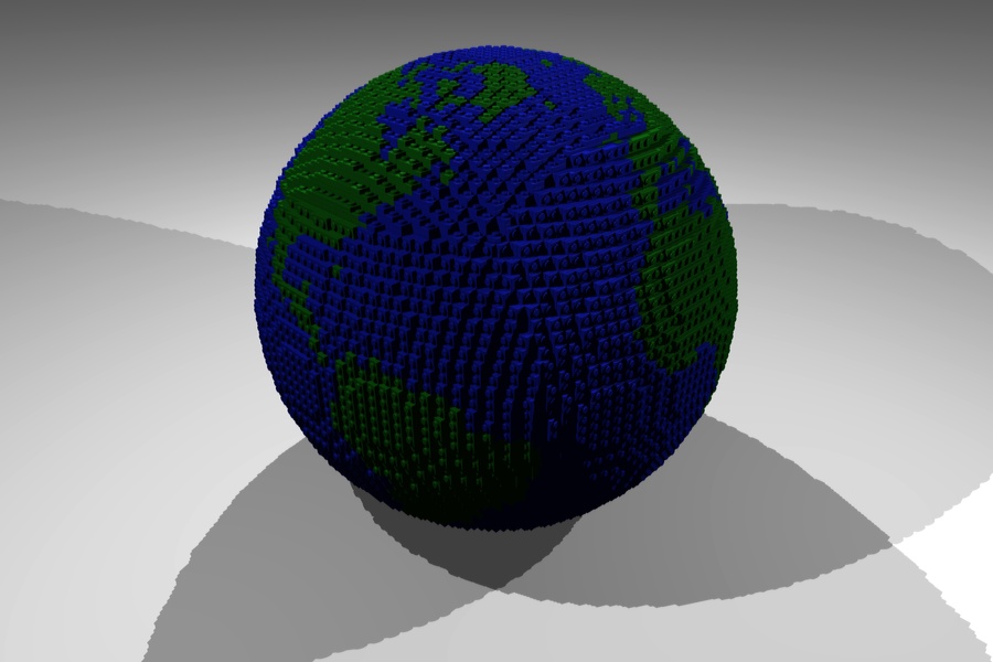 visualization of globe