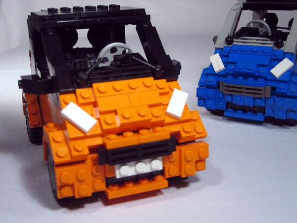 The orange car by request is lefthanddrive