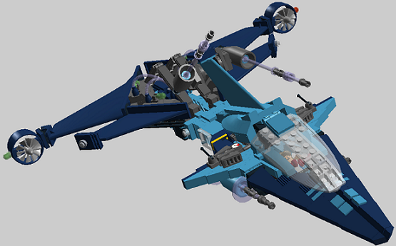 MOC: Megagamma-VII Starfighter - LEGO Sci-Fi - Eurobricks Forums